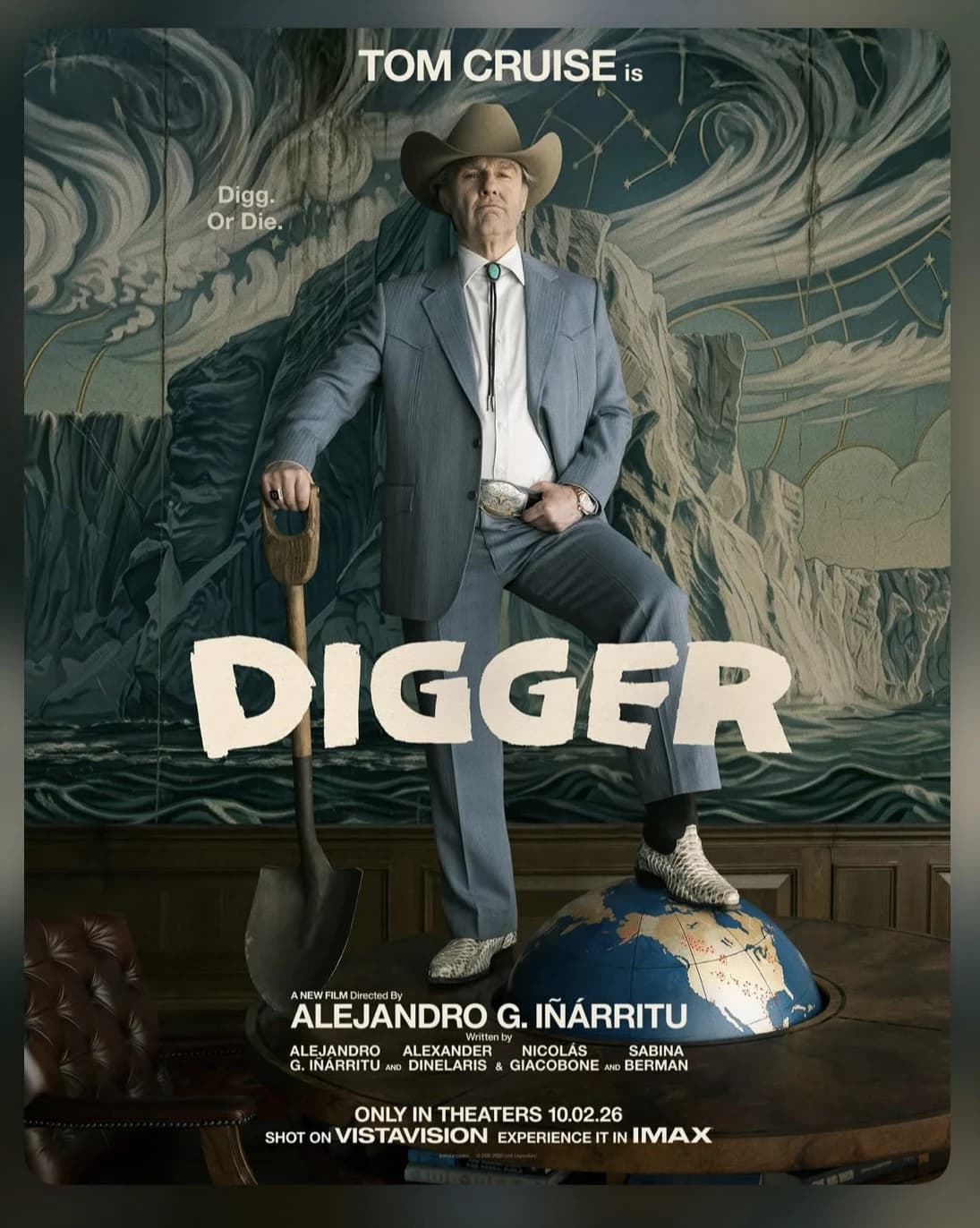 Digger poster featuring Tom Cruise