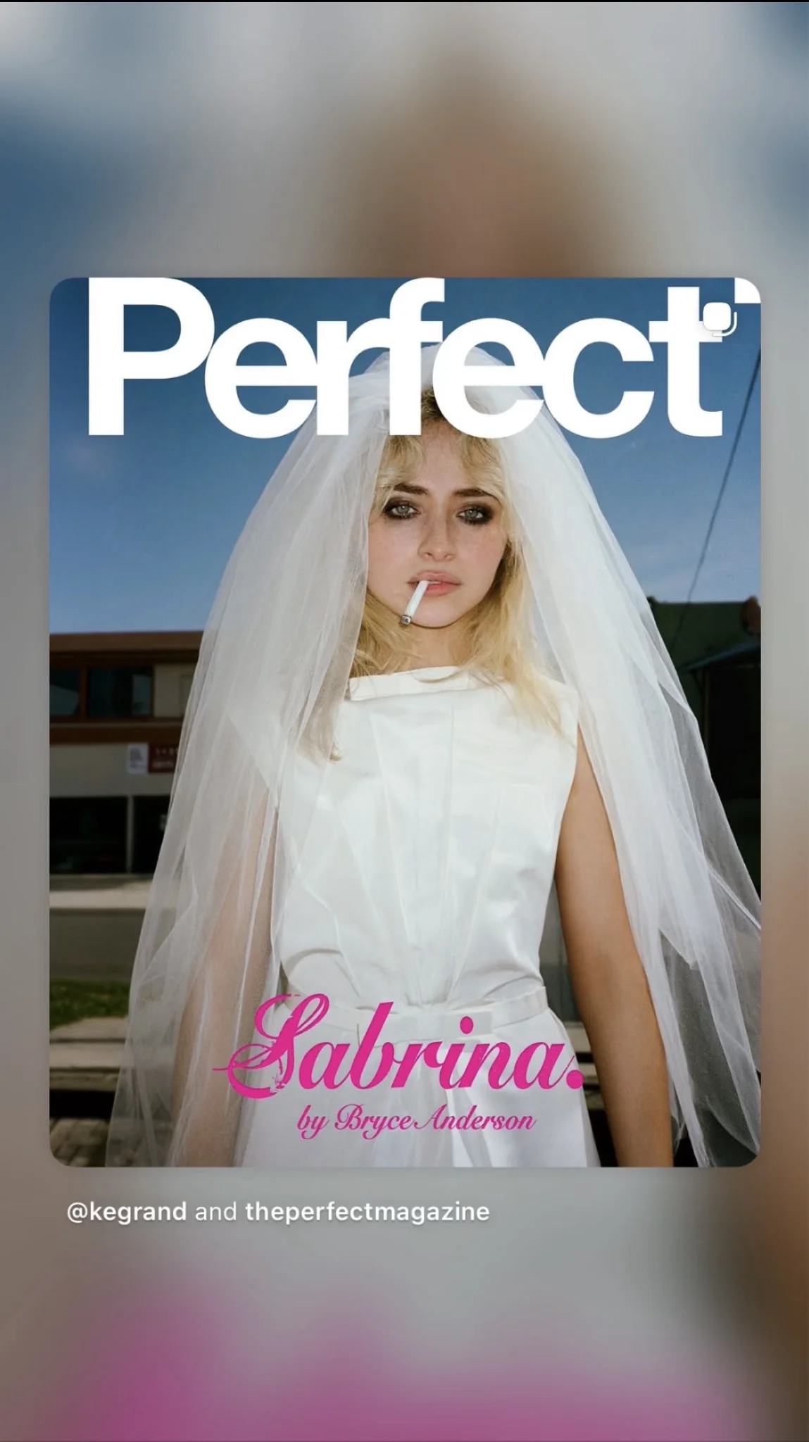 Sabrina Carpenter Perfect Bride Cover