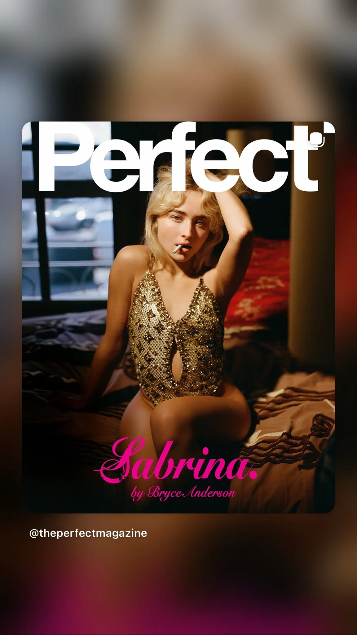 Sabrina Carpenter Perfect Portrait Cover